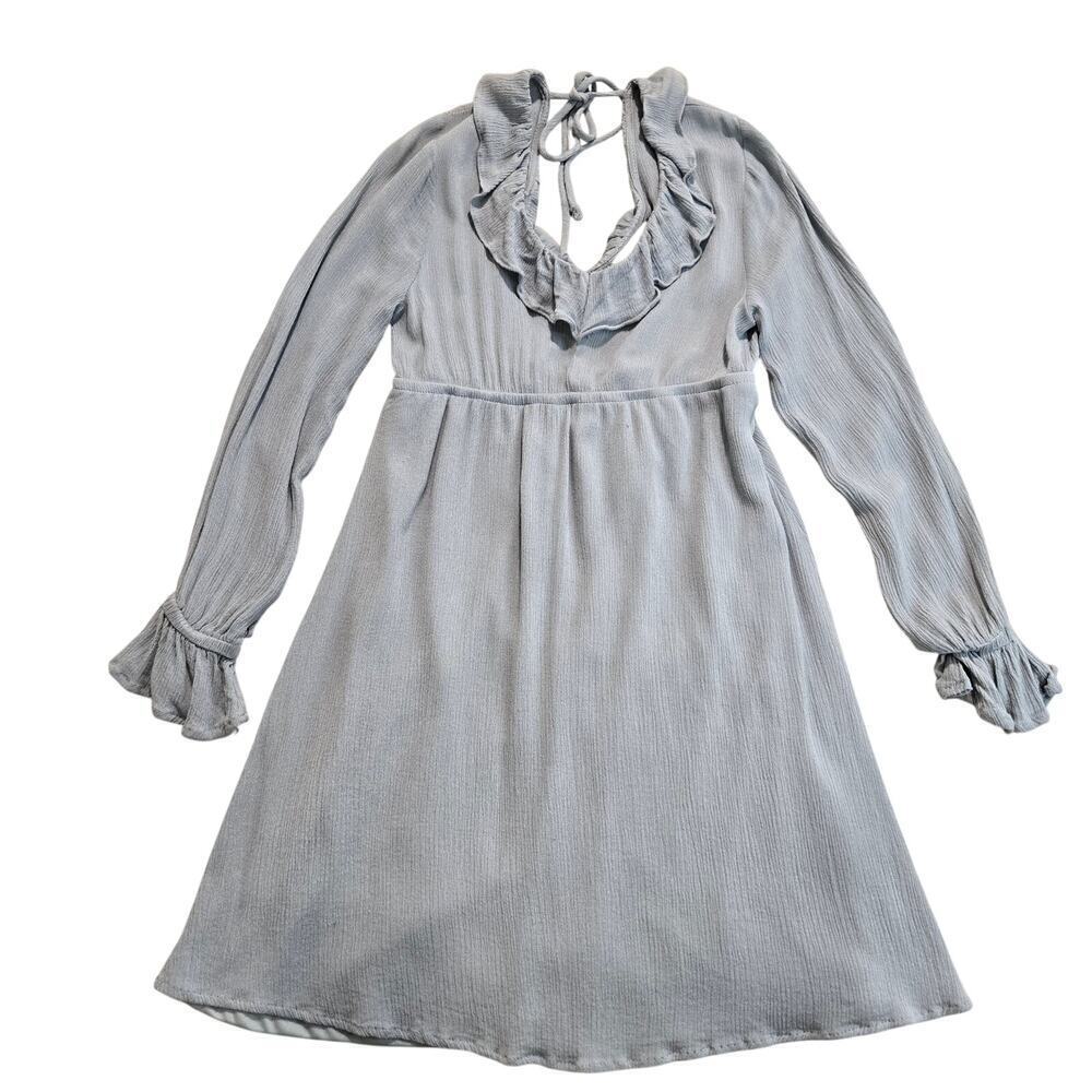 Altar'd State Light Blue Long Sleeve Cottagecore Dress Size XS